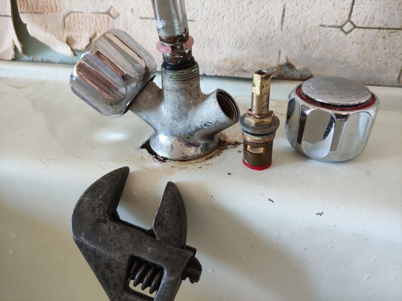 Old Faucet Wear